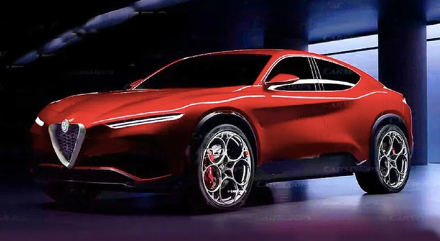 Il rendering di un possibile super Suv Alfa Romeo