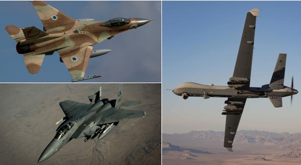 Guerra, l'escalation: jet americani e israeliani attaccano basi dell'Iran in Siria (12 morti), ribelli dello Yemen abbattono drone dell'Usaf