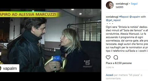 Il post di Sonia Bruganelli su Instagram