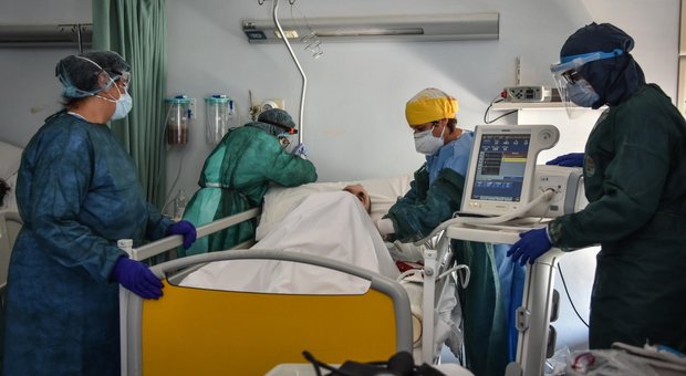 Una terapia intensiva di un ospedale veneto durante l'emergenza Coronavirus