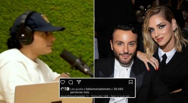 Muschio Selvaggio, Fabio Maria Damato mette un like (poi rimosso) alla prima puntata di Luis Sal senza Fedez: «Non si può dire più niente»