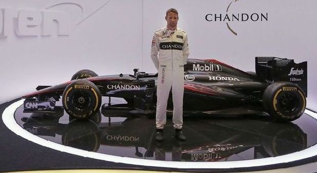 Jenson Button con la sua deludente McLaren-Honda