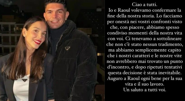 Paola Di Benedetto conferma: «Io e Raoul Bellanova ci siamo lasciati. Nessun tradimento». Eliminate tutte le foto social di coppia