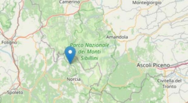 Scossa di terremoto di magnitudo 2.3 a pochi chilometri dalle Marche