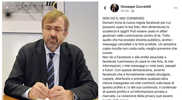 Calabria, il commissario Zuccatelli e quel post bufala su Facebook: «Non do il consenso»