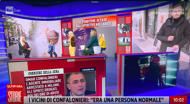 Omar Confalonieri, il caso a Storie Italiane: da agente immobiliare drogava e abusava così