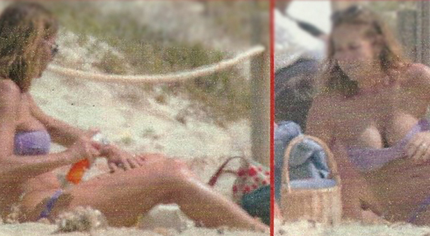 Cristina Parodi fuga delle polemiche, super bikini al mare col marito e i figli a Formentera