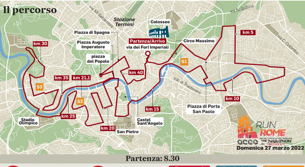Torna la Maratona di Roma, una festa per 12mila runner