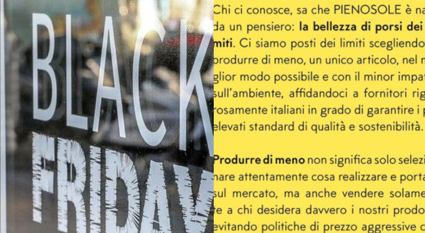 BlackFriday, il marchio italiano che non offre gli sconti: «Ecco perché»