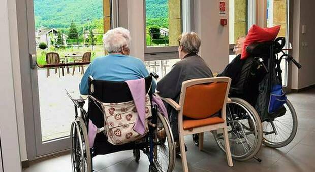Una casa di riposo per anziani