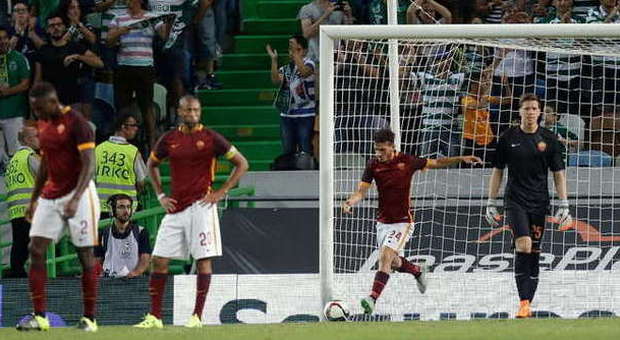 La Roma sconfitta 2-0 a Lisbona con lo Sporting: bene Szczesny