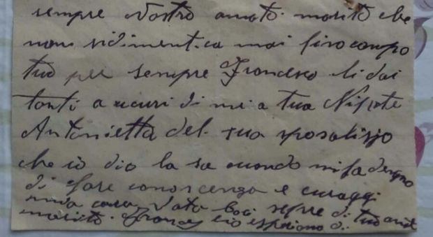 «Amata moglie, ti scrivo» La lettera vaga per 75 anni prima di tornare nel Salento
