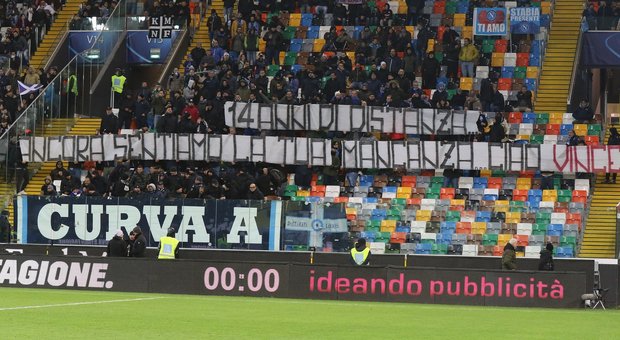 Scontri tra ultrà dopo Udinese-Napoli, in questura dieci tifosi bianconeri