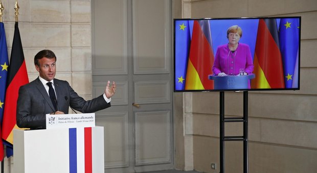 Merkel-Macron: «Un patto da 500 miliardi per la ricostruzione dell'Ue»