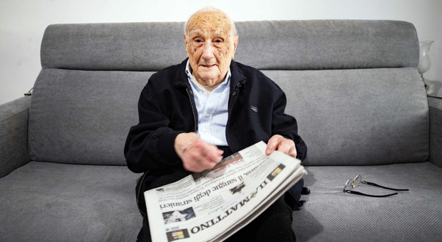 Il decano dei lettori del Mattino: «Ho 104 anni, basta guerre»