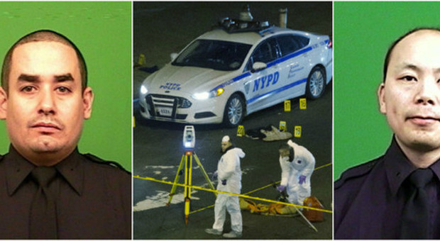 New York, uccisi 2 poliziotti, il killer è un afroamericano: «Vendetta per Brown e Garner»