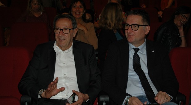 L'ex sindaco Pasqualino Piunti e il presidente della Provincia Sergio Loggi