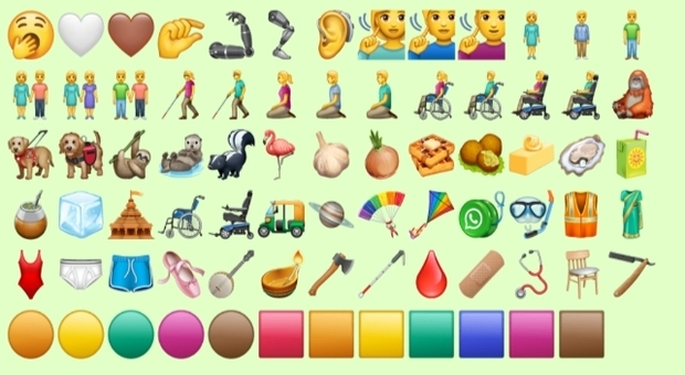 Whatsapp, ecco le nuove «faccine»: aggiunte 74 emoji