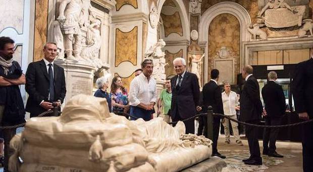 Mattarella a Napoli, il presidente visita la Cappella Sansevero