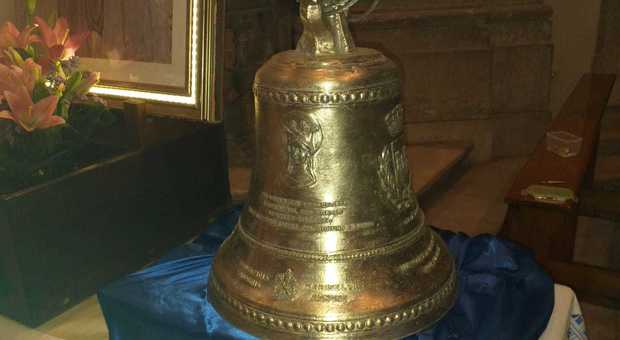 Orte, nella chiesa della Trinità installata la campana donata dalla Fonderia Marinelli