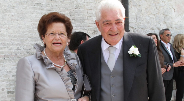Armando Cimolai con la moglie Albina