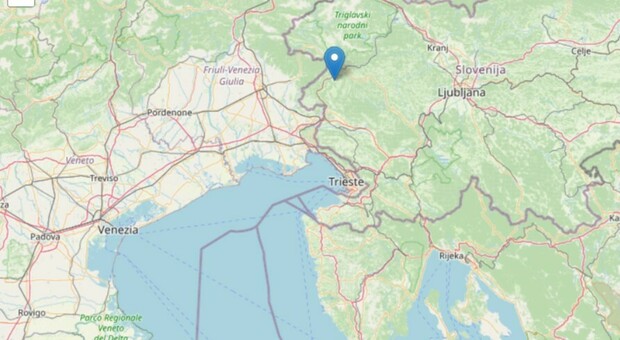 Terremoto in Slovenia avvertito in Friuli: cinque scosse in pochi minuti, la più forte di magnitudo 3.6