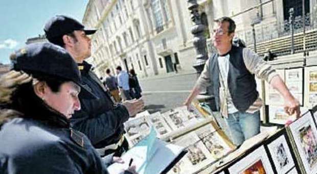 Piazza Navona, blitz dei vigili Solo 5 pittori su 100 sono in regola
