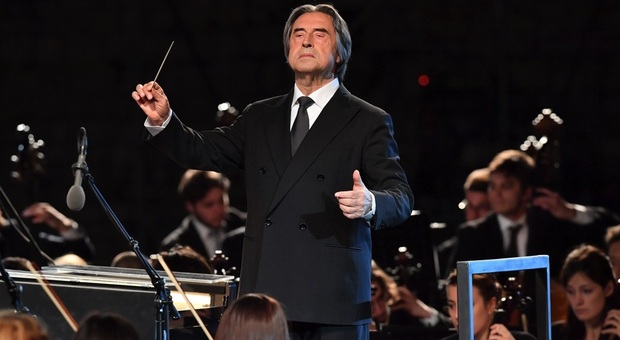 Il maestro Riccardo Muti al Parco della Musica per l'anniversario delle Fosse Ardeatine
