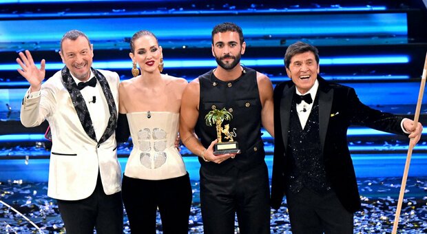 Sanremo, diretta serata finale: Marco Mengoni il favorito, torna Chiara Ferragni, Depeche Mode superospiti