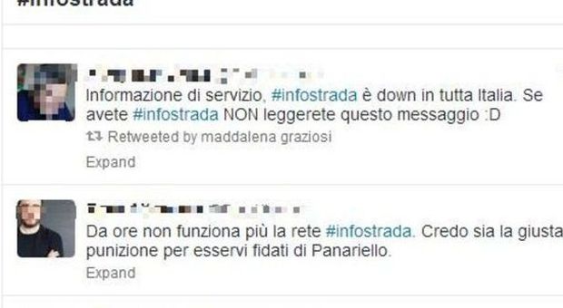 Wind Infostrada down in tutta Italia, utenti infuriati sui social network: «Anomalia in via di risoluzione»