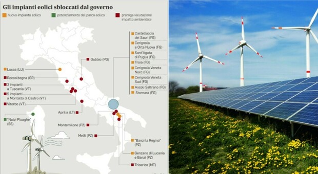 Rinnovabili, sbloccati 6 impianti eolici: i progetti garantiranno una potenza di 418 MW