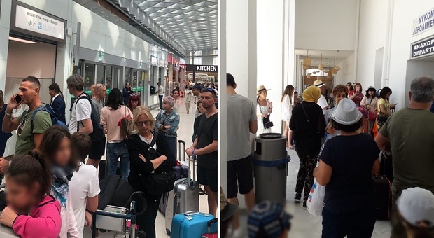 Volotea, i passeggeri a Venezia in attesa del volo per Mykonos