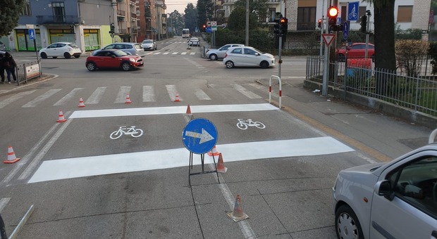 Agli incroci di Vicenza sarà riservata un'area di sosta per i ciclisti
