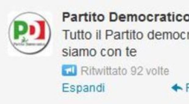 Bersani, su Twitter l'affetto della gente e dei colleghi politici