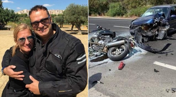 Incidente tra auto e due moto, morti un carabiniere e la moglie. Grave anche un comandante dei vigili