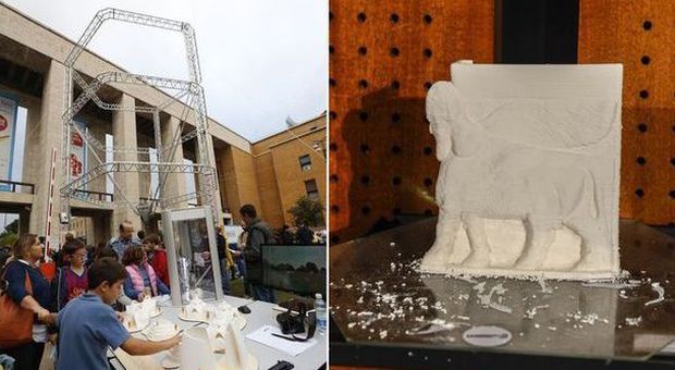Maker Faire, la mega stampante 3D fa rivivere Palmira, distrutta dall'Isis