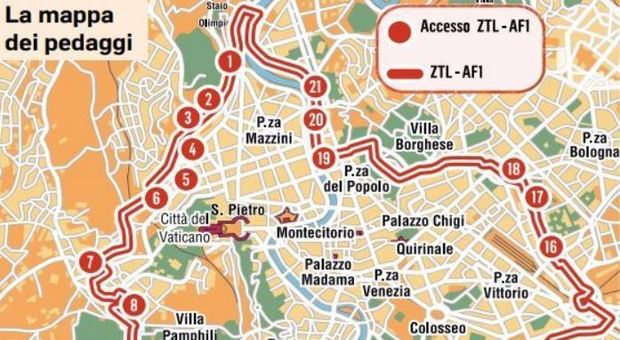 Ecopass a Roma, c'è il via libera: tra due anni pedaggio per entrare in centro con l'auto