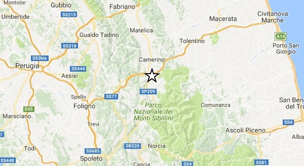 Terremoto di 3.5 a Camerino