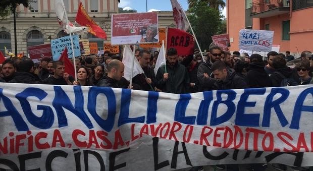Bagnoli e Forcella: sindacati e centri sociali in piazza: più attenzione per il Sud