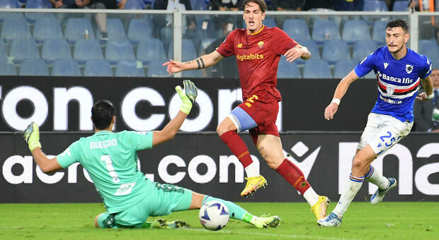 Samp-Roma 0-1, le pagelle dei giallorossi: Pellegrini festa con gol per la 200esima in A, Smalling elegante e concreto, Camara sette polmoni