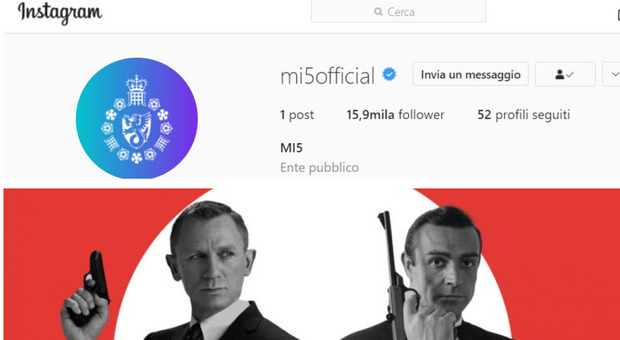 Instagram anche per 007: i servizi segreti di "Sua Maestà" sui social per rompere gli stereotipi maschilisti