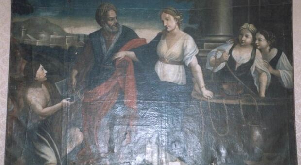 Trovato in Spagna il dipinto “Rebecca al pozzo”, trafugato dal liceo classico di Senigallia