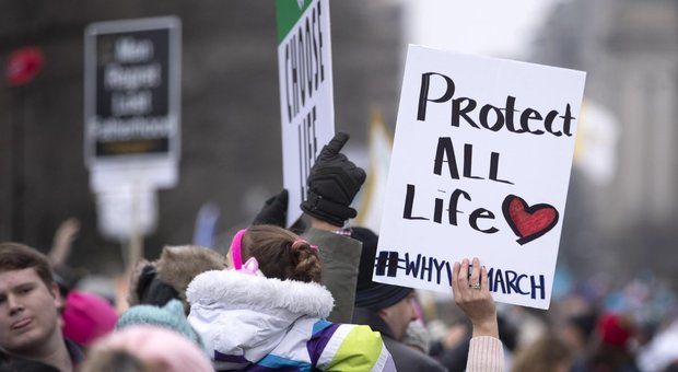Una manifestazione in Alabama contro l'aborto