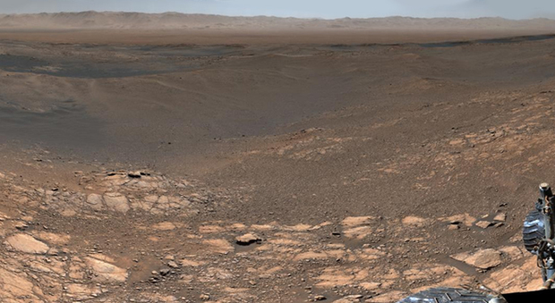 L'immagine elaborata dalla Nasa della superficie di Marte