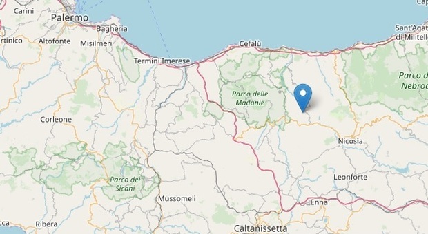 Terremoto a Palermo avvertito su Madonie