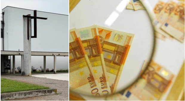 Molte banconote da 50 euro nel vestito donato alla parrocchia, arrivano in dieci: «È mio»