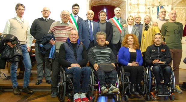 Marostica, presentazione dei Campionati italiani di ciclismo paralimpico.