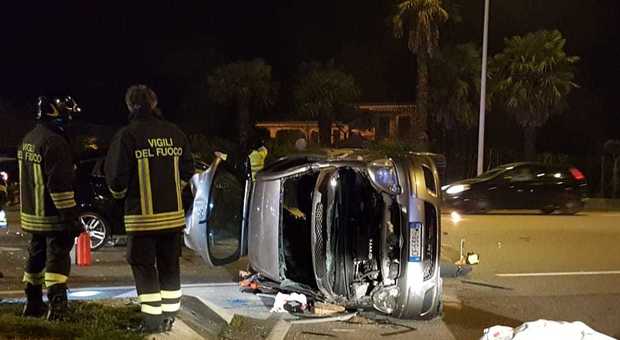 Schianto Yaris-Fiesta sulla Postumia: automobilista muore sul colpo