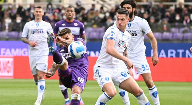 Fiorentina-Empoli, il Var annulla il gol in rovesciata di Di Francesco
