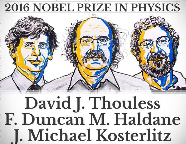 I tre vincitori del Premio Nobel per la Fisica
